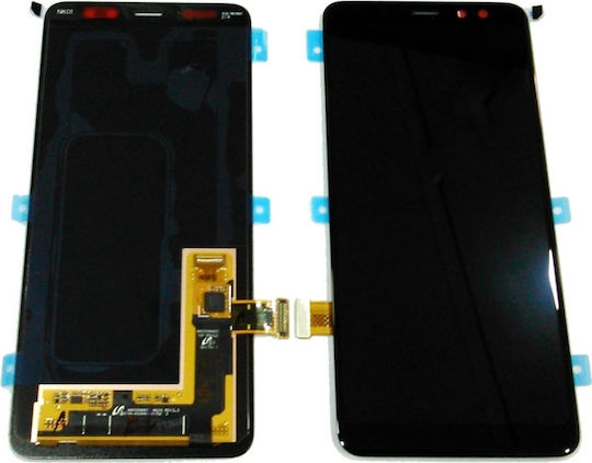 Samsung Οθόνη με Μηχανισμό Αφής για Galaxy A8 2018 (Μαύρο)