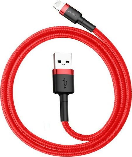 Baseus Cafule IP Edition Braided USB-A to Lightning Cable Red 0.5m (CALKLF-A09)