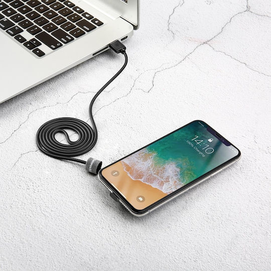 Baseus Suction Cup USB-A to Lightning Cable Black 1m (CALXP-A01)