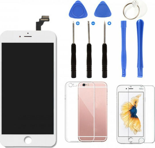 O ecran cu Mecanism Tactil pentru iPhone 8 Plus (Alb)