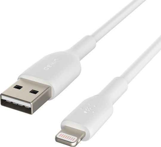 Belkin USB-A to Lightning Cable 12W White 1m (CAA001bt1MWH)