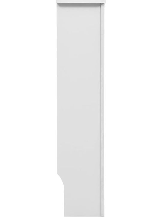 vidaXL Κάλυμμα Καλοριφέρ από MDF Λευκό 152x19x81.5cm