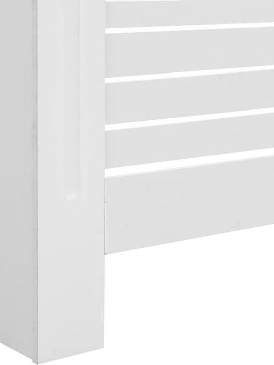 vidaXL Κάλυμμα Καλοριφέρ από MDF Λευκό 152x19x81.5cm