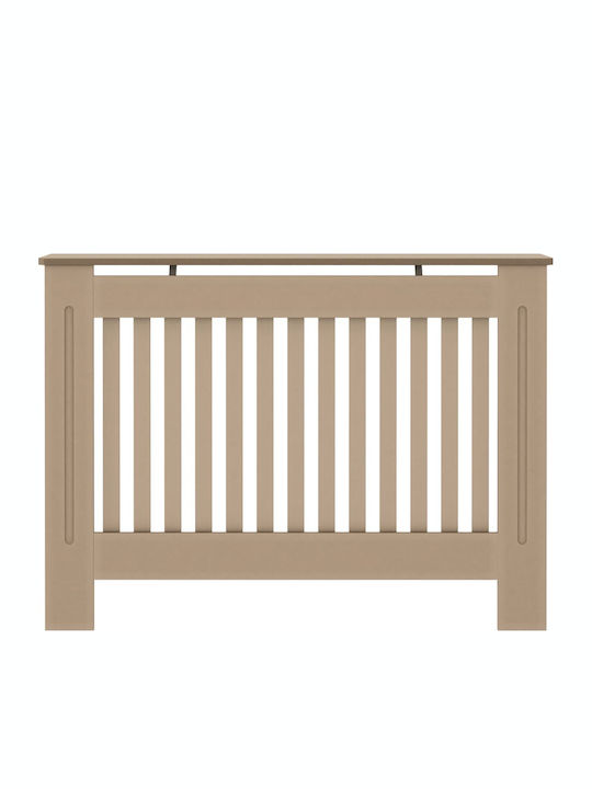 vidaXL Калориферен Капак от MDF Кафяв 112x19x81см