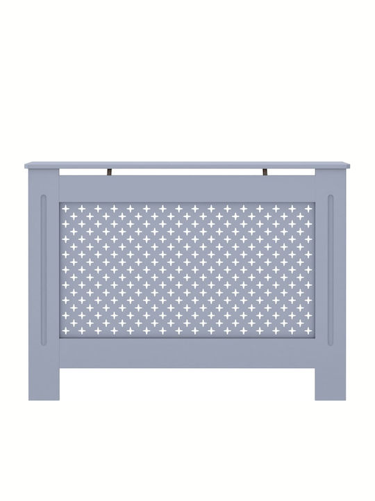 vidaXL Калориферен Капак от MDF Сив 112x19x81см