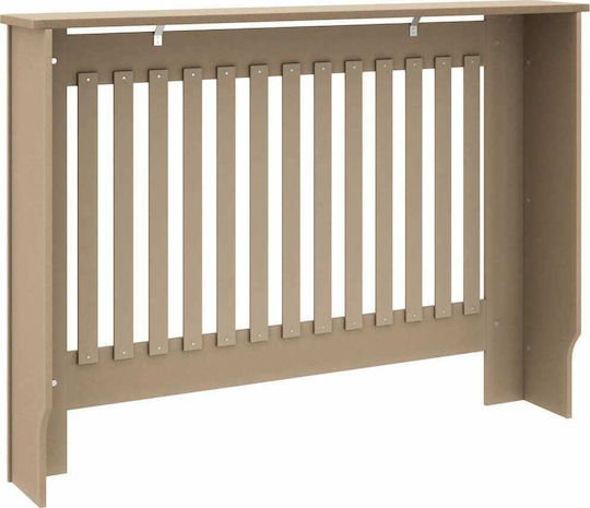 vidaXL Калориферен Капак от MDF Кафяв 112x19x81см