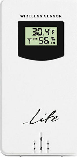 Life Tundra Curved 8C Wireless Digital Weather Station Tabletop Black