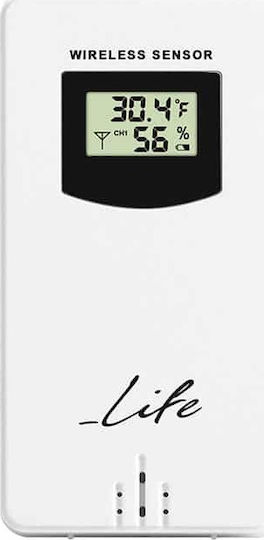 Life Smartweather Tundra Curved Wireless Digital Weather Station Tabletop Black