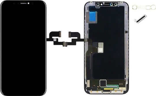 Tianma O ecran OLED cu Mecanism Tactil pentru iPhone X (Negru)