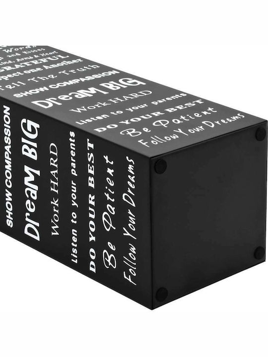 vidaXL Black 15.5x15.5x48.5cm