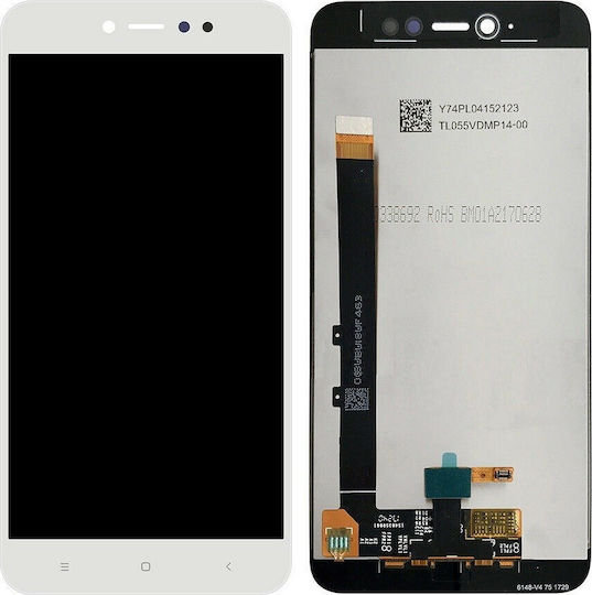 Οθόνη με Μηχανισμό Αφής για Redmi Note 5a Standard (Λευκό)