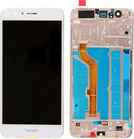 Екран със Сензорен Механизъм за Honor 8 (Бял)