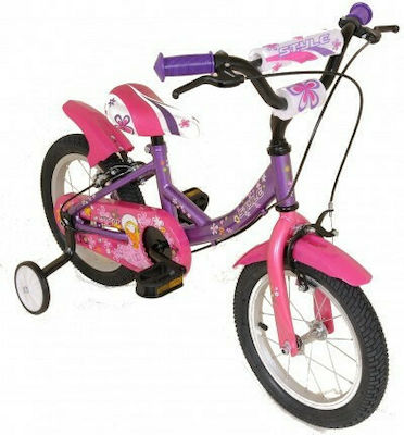 Style Mascot 14" Kids Bicycle BMX Purple