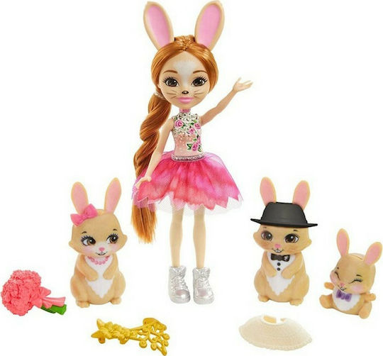 Mattel Royals Brystal Bunny Кукла & Семейство Зайчета Кукла за 4+ години+ години