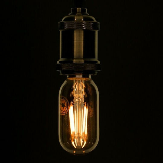 GloboStar Edison Retro Λάμπα LED 4W 110mm για Ντουί E27 και Σχήμα T45 Θερμό Λευκό 420lm Dimmable