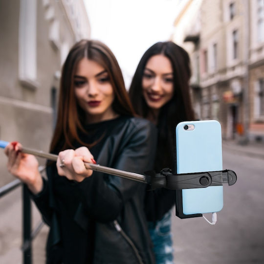 Partner Tele SS-TR12 Selfie Stick Trepied Pentru Telefon Mobil Telecomandă Bluetooth Negru