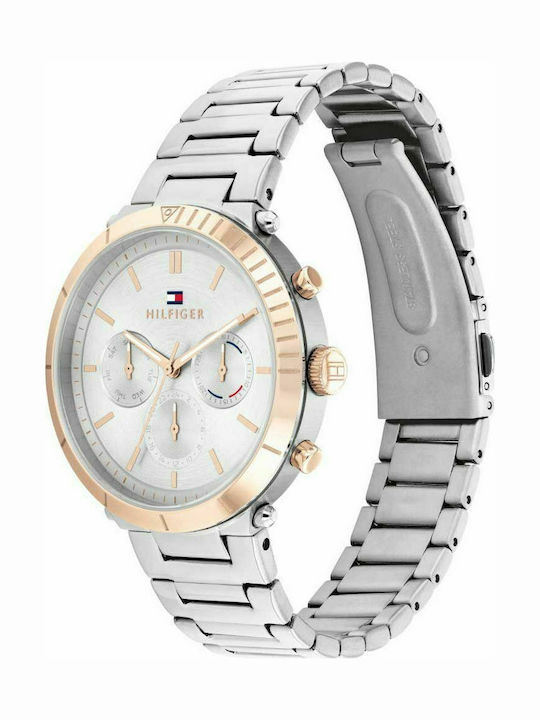 Tommy Hilfiger Emery Women's Watch Chronograph with Silver Metal Bracelet