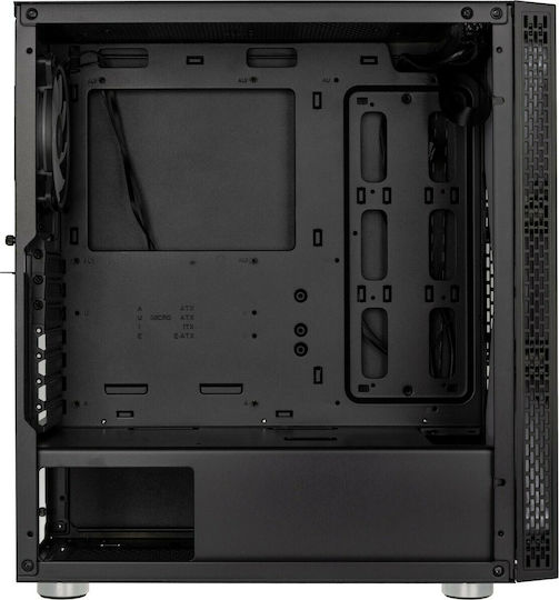 Kolink Void X Gaming Midi Tower Κουτί Υπολογιστή με Πλαϊνό Παράθυρο και RGB Φωτισμό Μαύρο