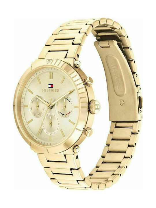 Tommy Hilfiger Emery Watch Chronograph with Gold Metal Bracelet