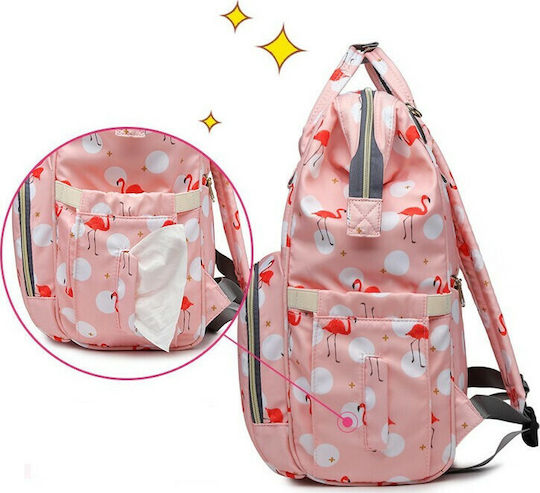 Lequeen Diaper Bag Pink 39x18cm.
