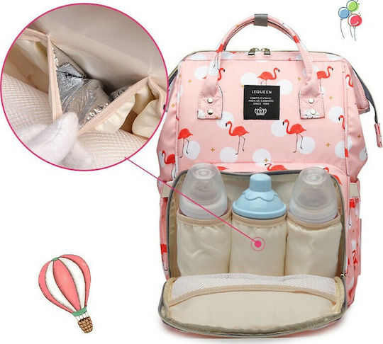 Lequeen Diaper Bag Pink 39x18cm.