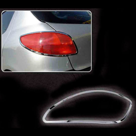Autoline Rear Car Headlight Eyebrows for Peugeot 206 '03