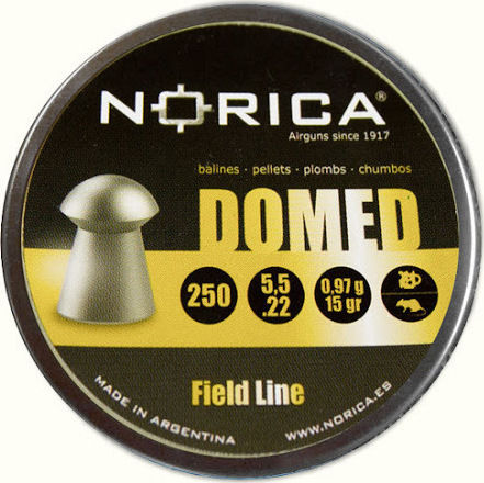 Norica Domed Pellets Airgun 5.5mm 250pcs 0.97g 250pcs 5mm/250pcs