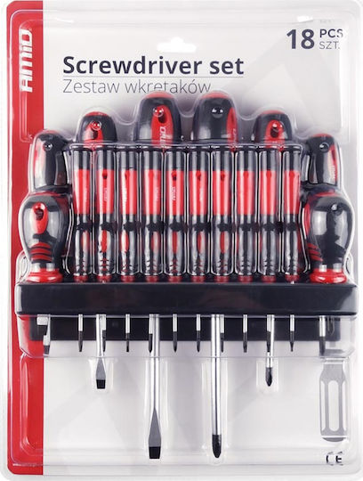 AMiO Set 18 Magnetic Screwdrivers with 18 Interchangeable Tips