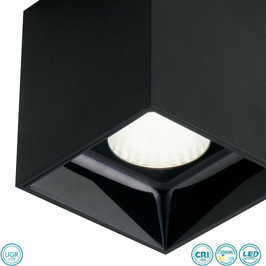 Fan Europe MIG-Q20C NER Μονό LED Θερμό Λευκό Σποτ σε Μαύρο Χρώμα Fan Europe MIG-Q20C NER Μονό LED Θερμό Λευκό Σποτ σε Μαύρο Χρώμα