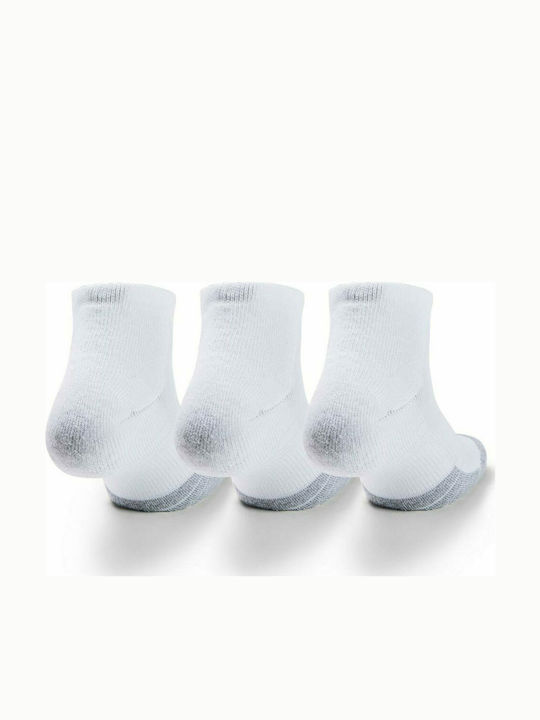 Under Armour Heatgear Αθλητικές Κάλτσες Λευκές 3 Ζεύγη
