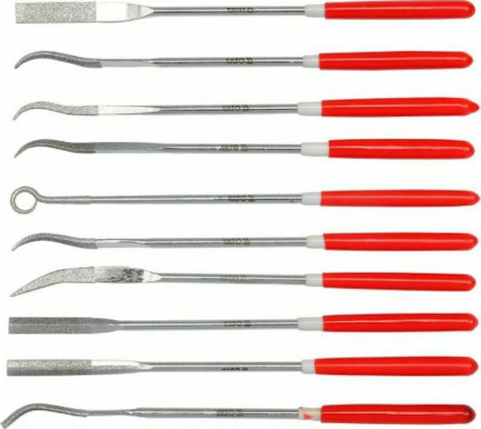 Yato Set Files 25mm 10pcs Set of Files with Handle 10pcs
