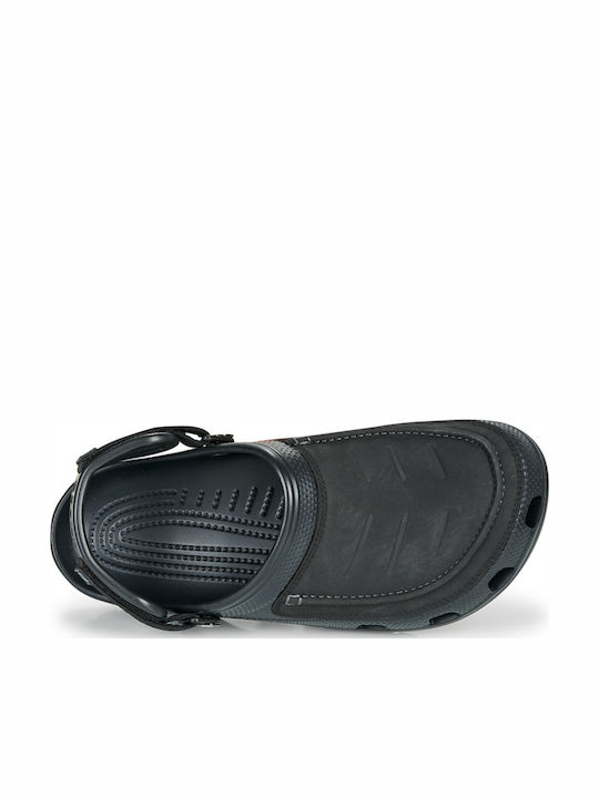 Crocs Yukon Vista II Ανατομικά Σαμπό Μαύρα
