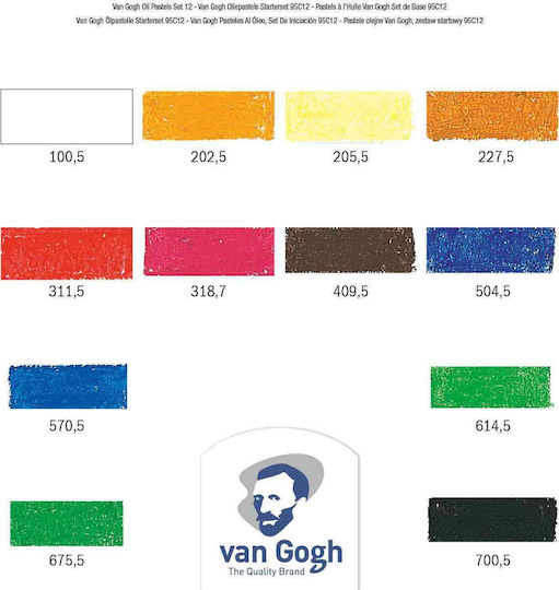 Royal Talens Oil Pastels Van Gogh 12colours 95860012
