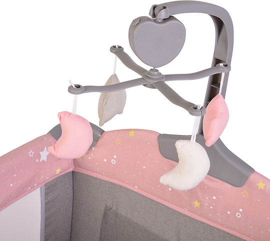 Cangaroo Once Upon A Time Playpen 2 Levels with Mattress Pink 125x62cm