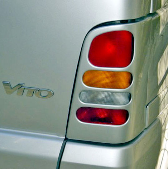 Motordrome Rear Car Headlight Eyebrows for Mercedes-Benz Vito