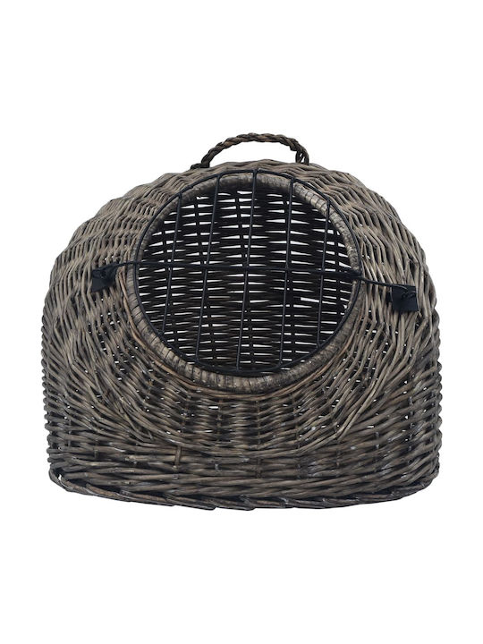 vidaXL Cat Carrier Cage 45x45x60cm Gray