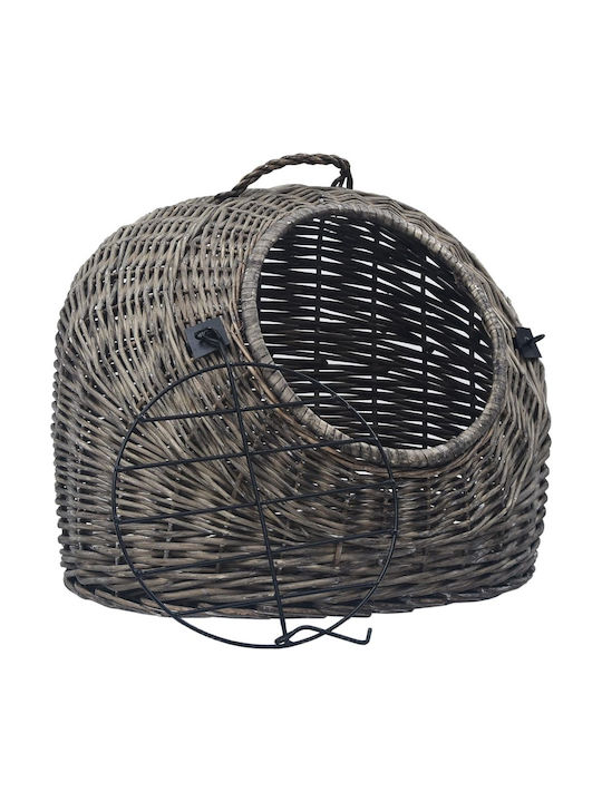 vidaXL Cat Carrier Cage 45x45x60cm Gray