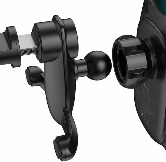 Baseus Milky Way Electric Bracket Βάση Κινητού Αυτοκινήτου 4" - 6.5" με Ρυθμιζόμενα Άγκιστρα Μαύρη