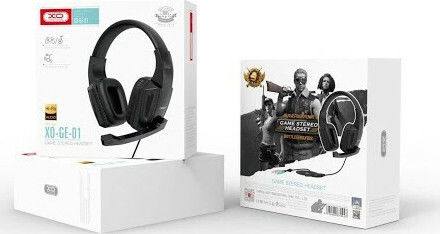 XO GE-01 On Ear Gaming Headset με σύνδεση 2x3.5mm