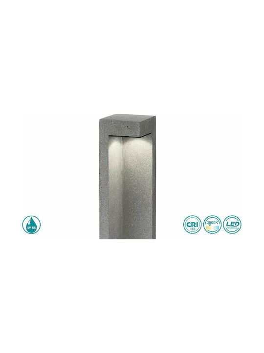 Ideal Lux Titano Outdoor Floor Lamp LED 9W with Warm White Light IP55 Gray