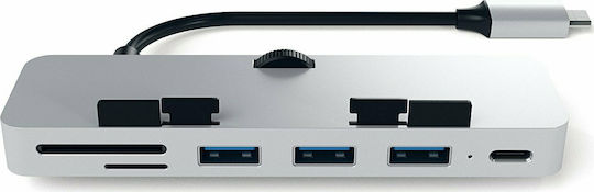 Satechi Hub 4 Θυρών USB 2.0 με σύνδεση USB-C Γκρι