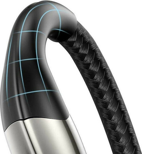 Baseus Braided USB to Lightning Cable Μαύρο 2m (CALSP-C01)