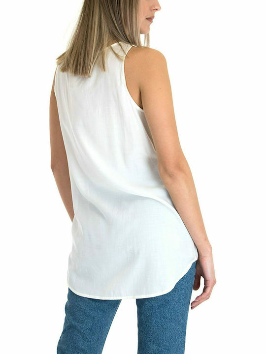 Only Women's Summer Blouse Sleeveless Cloud Dancer