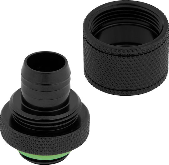 Corsair Hydro X Series XF Compression 10/13mm (3/8” / 1/2”) ID/OD Fitting Four Pack Fittings Black CX-9051002-WW