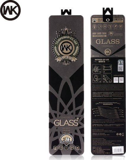 WK Armour Tempered Glass & Silicone Case 360 Full Cover Silicon Alb (iPhone 8/7)