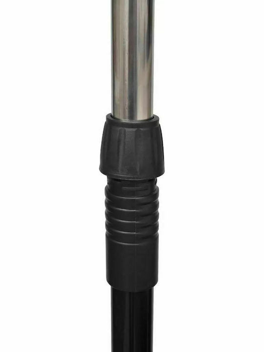 vidaXL Wheeled Floor Garment Rack made of Metal Telescopic Black 150x42x170cm