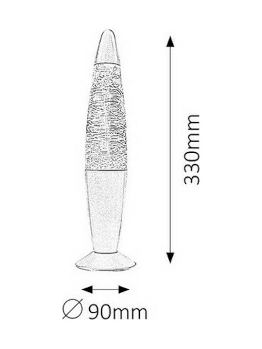 Rabalux Διακοσμητικό Φωτιστικό Millie LED Lava Lamp 9x9εκ.