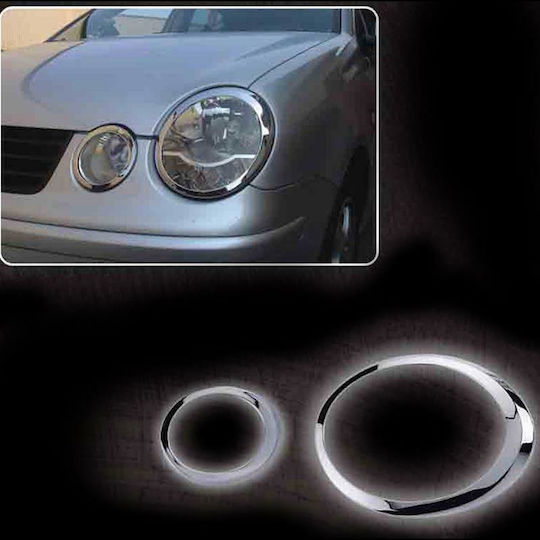 Autoline Μάσκες Φαναριών Μπροστινές για Volkswagen Polo '03