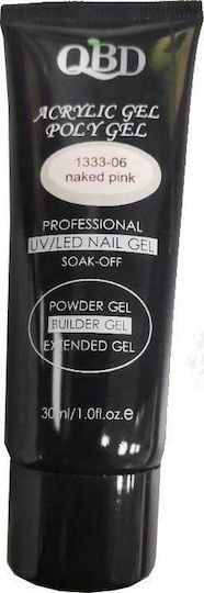 QBD QBD UV/LED 30ml Acrygel Νυχιών Naked Pink 30ml