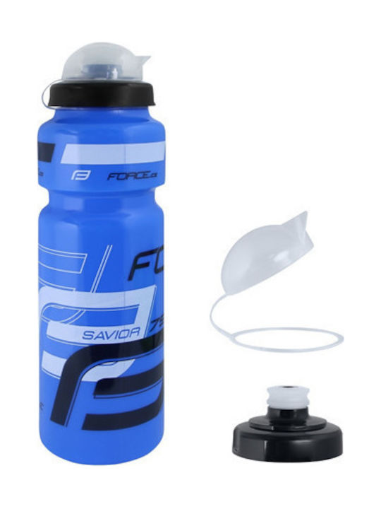 Force Savior Ultra Cycling Plastic Water Bottle 750ml Blue